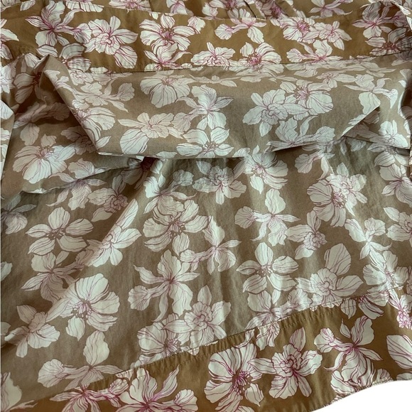 GAP Women MIDI HANKERCHIEF HEM DRESS Floral  multicolor Size L Petite - Picture 10 of 17